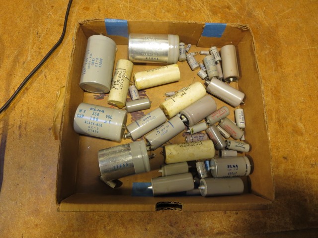 50 year old electrolytic capacitors.